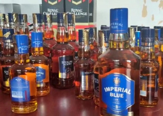 West Agartala Police Seized Heavy Quantity of Liquors West Agartala Police Seized Heavy Quantity of Liquors